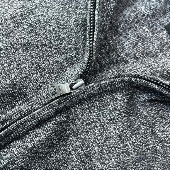 Express extra fine merino wool 1/4 zip sweater‎ pull over black gray mens XL - Picture 2 of 8